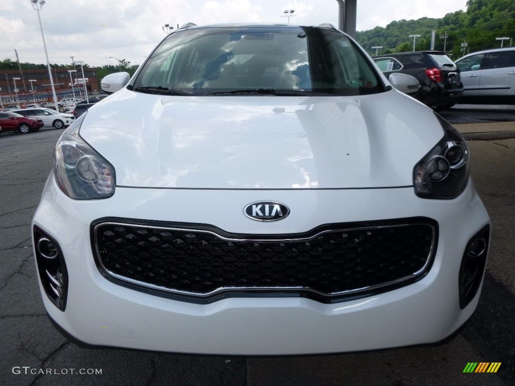 2017 Sportage EX AWD - Clear White / Gray photo #7