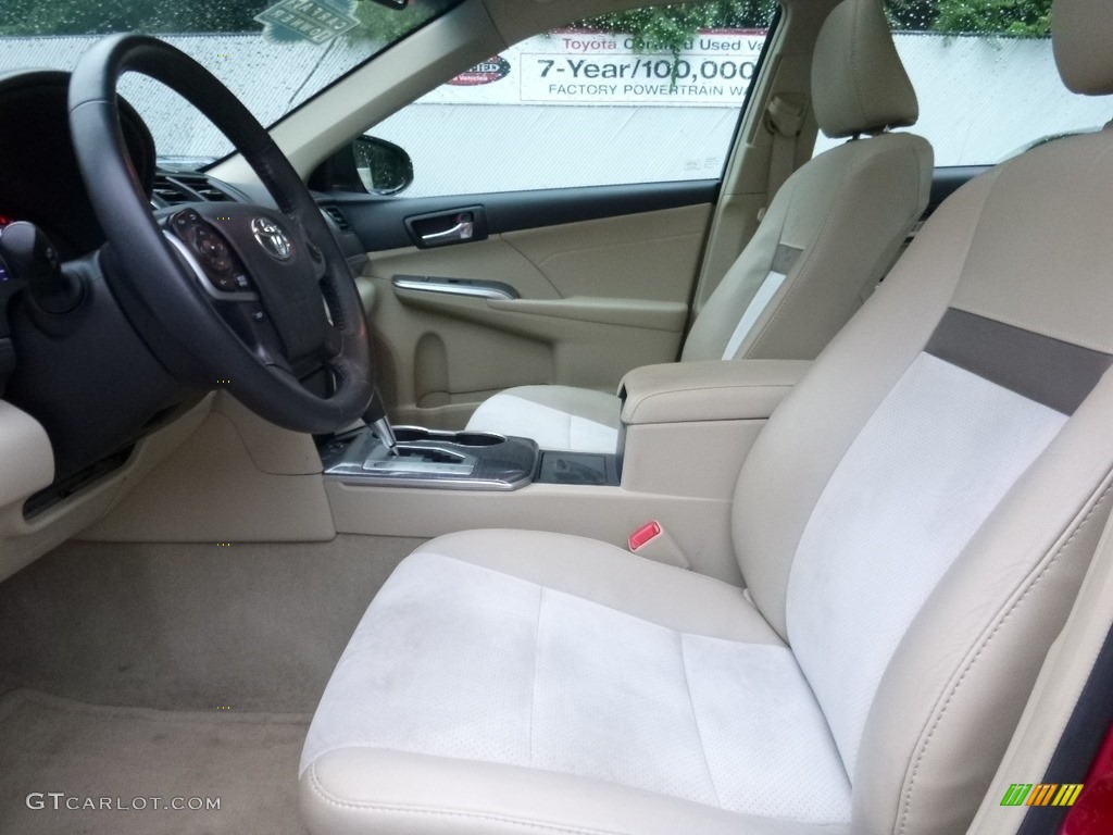 2013 Camry Hybrid XLE - Barcelona Red Metallic / Ivory photo #5