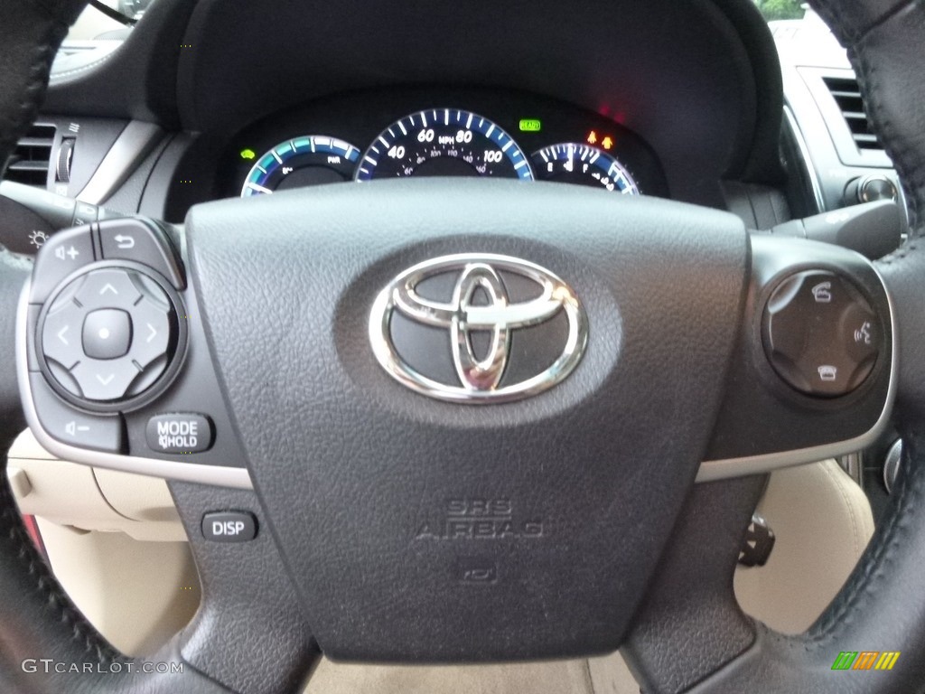 2013 Camry Hybrid XLE - Barcelona Red Metallic / Ivory photo #21