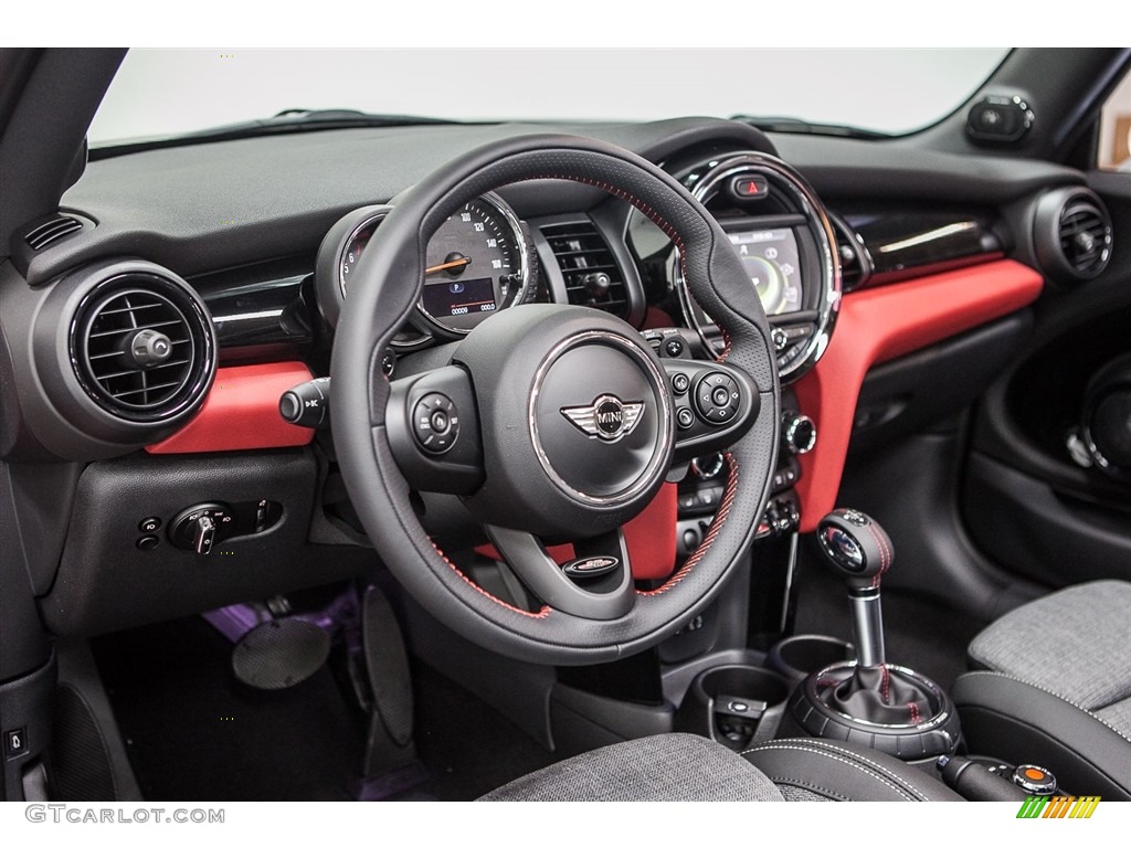 2016 Mini Convertible Cooper S Leather/Cloth Black Pearl Dashboard Photo #113961025