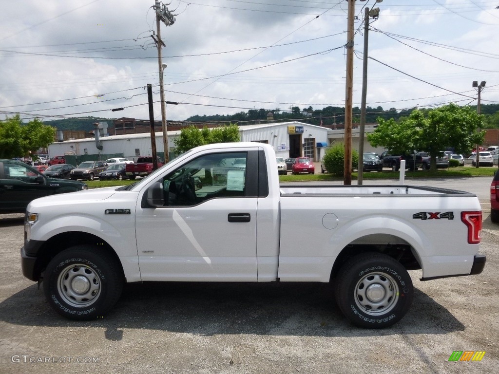 2016 F150 XL Regular Cab 4x4 - Oxford White / Medium Earth Gray photo #7