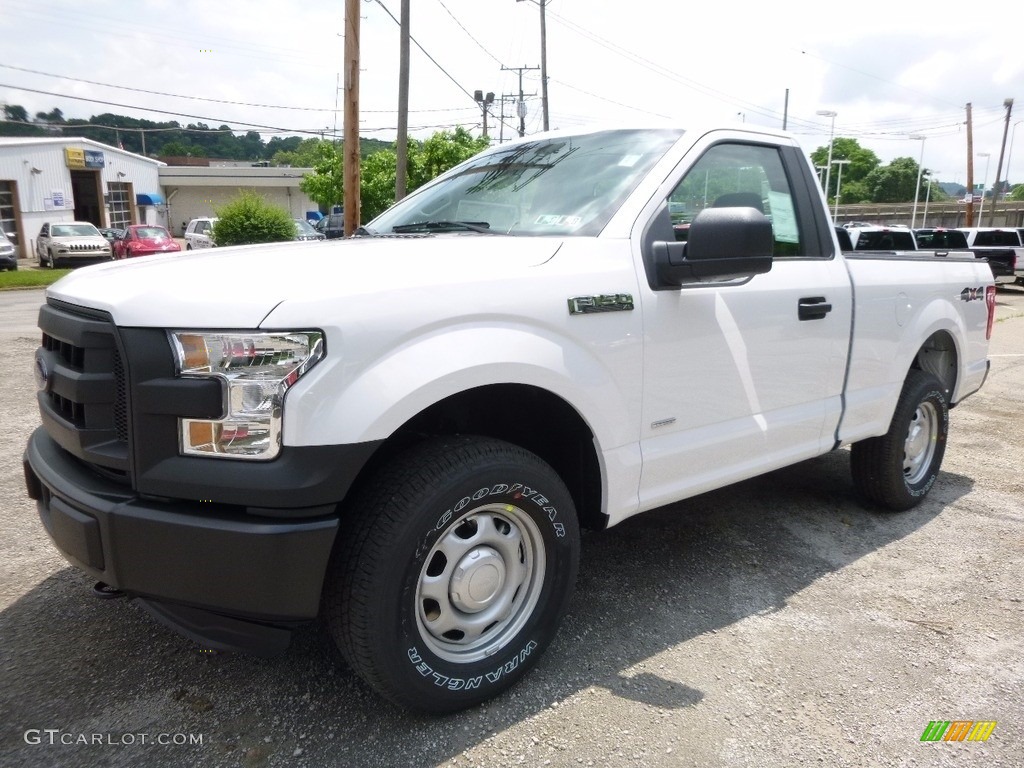 2016 F150 XL Regular Cab 4x4 - Oxford White / Medium Earth Gray photo #8