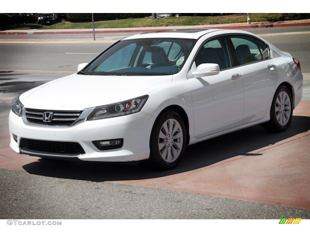 2014 Accord EX-L Sedan - White Orchid Pearl / Ivory photo #8