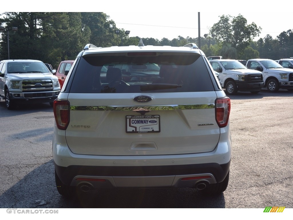 2016 Explorer Limited - White Platinum Metallic Tri-Coat / Medium Light Camel photo #4