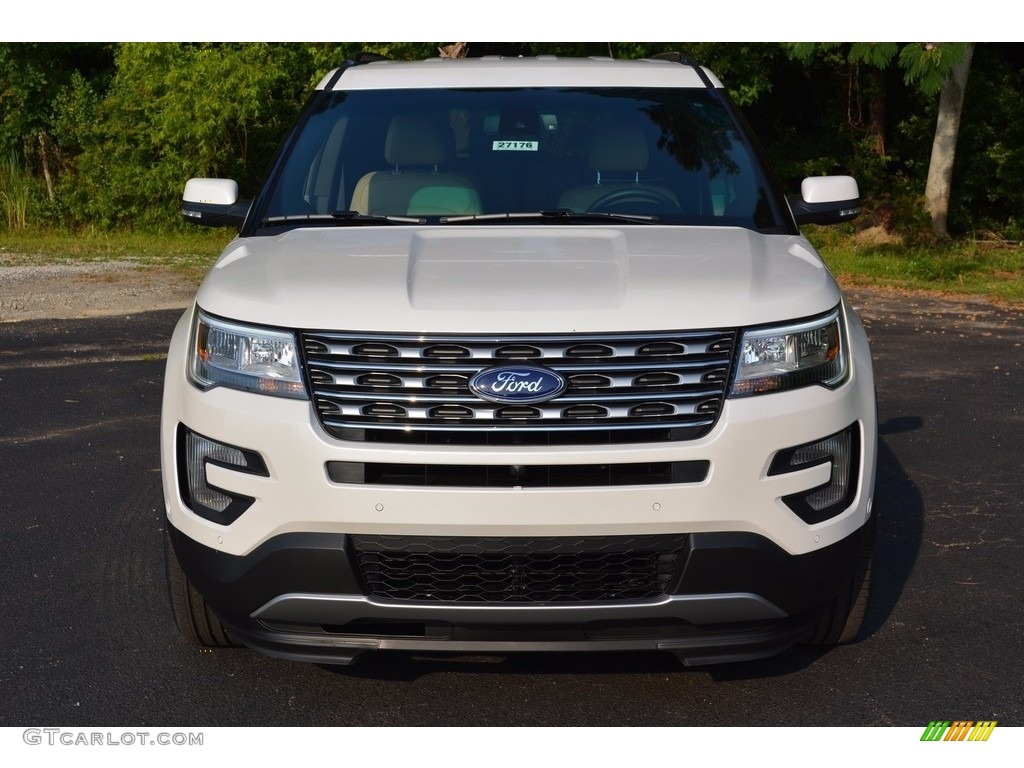 2016 Explorer Limited - White Platinum Metallic Tri-Coat / Medium Light Camel photo #10