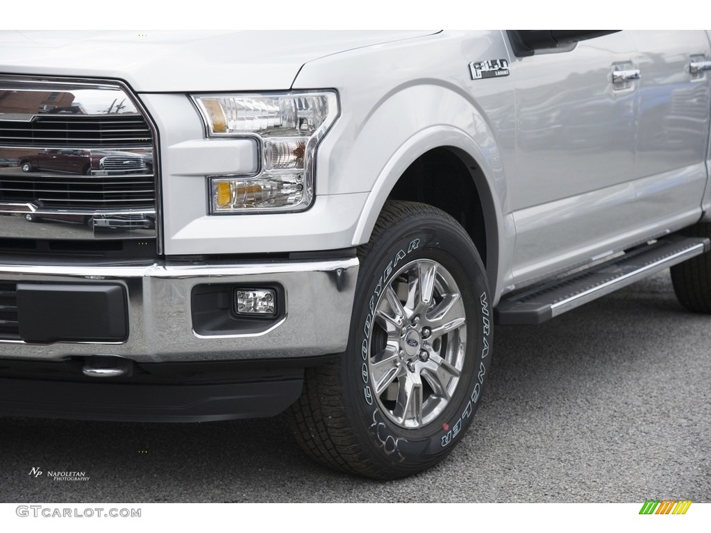 2016 F150 Lariat SuperCrew 4x4 - Ingot Silver / Black photo #2