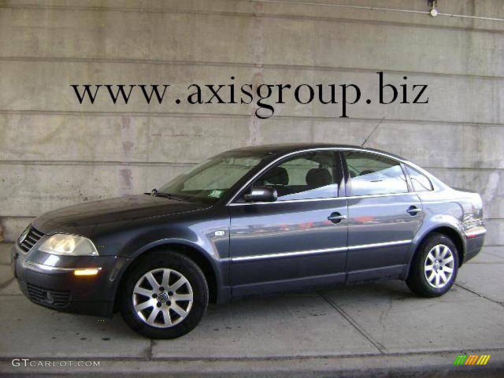 2003 Passat GLS Sedan - Blue Anthracite Pearl / Black photo #1