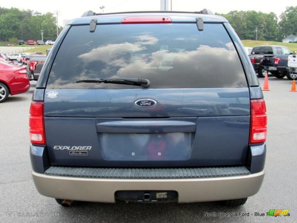 2004 Explorer Eddie Bauer 4x4 - Dark Blue Pearl Metallic / Medium Parchment photo #4