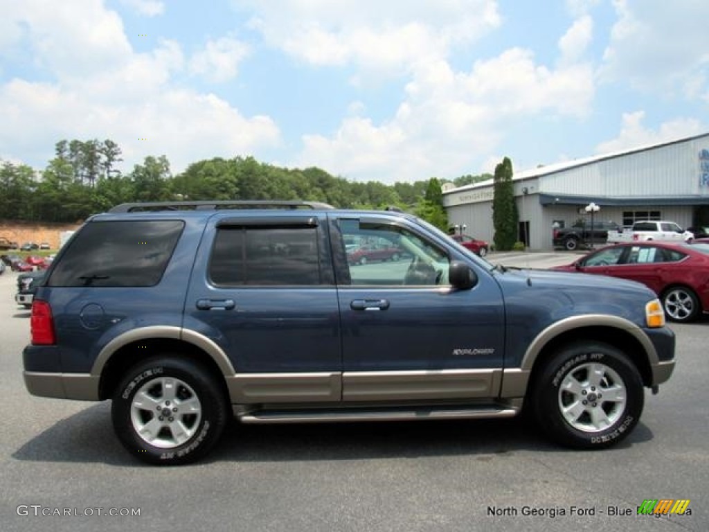 2004 Explorer Eddie Bauer 4x4 - Dark Blue Pearl Metallic / Medium Parchment photo #6