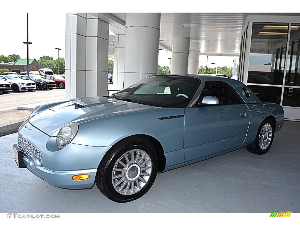 Light Ice Blue Metallic 2004 Ford Thunderbird Premium Roadster Exterior Photo #113972110