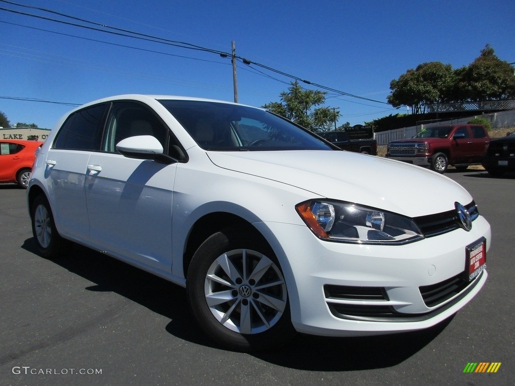 2015 Golf 4 Door 1.8T SE - Pure White / Black photo #1
