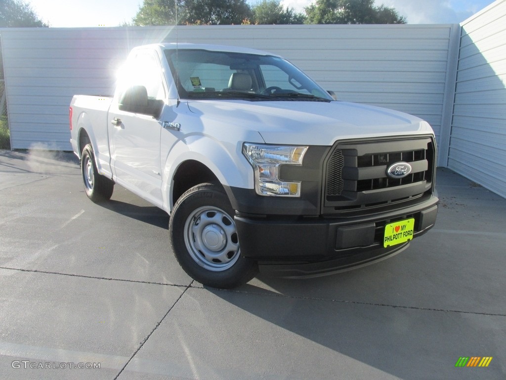 2016 F150 XL Regular Cab - Oxford White / Medium Earth Gray photo #1