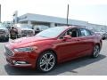 2017 Ruby Red Ford Fusion Titanium AWD  photo #3