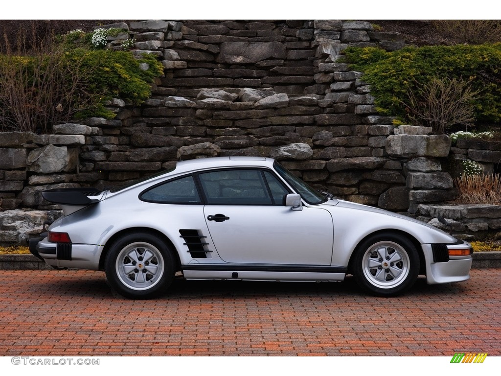 Silver 1988 Porsche 930 Turbo Slant Nose Exterior Photo #113975655