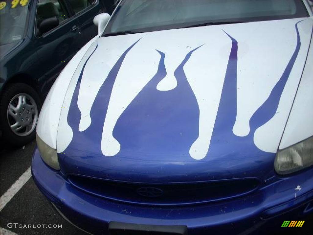 1996 Riviera Supercharged Coupe - Bright White / Adriatic Blue photo #2