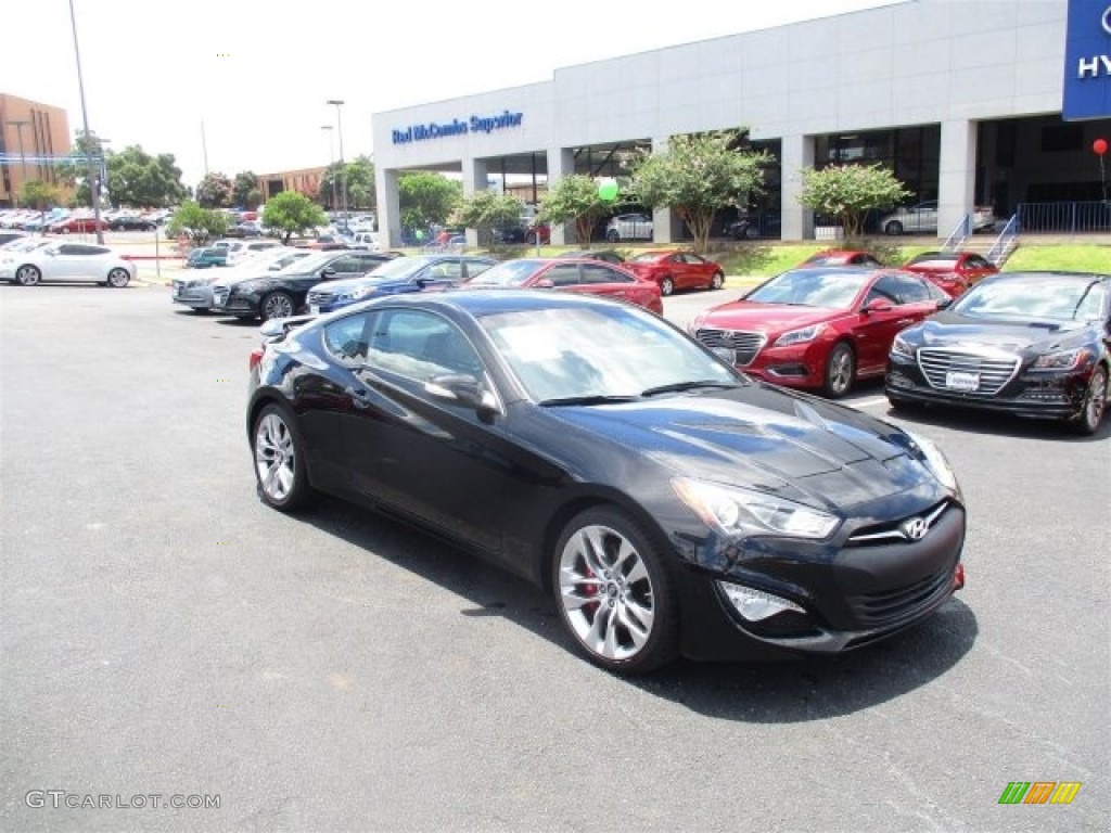 2016 Genesis Coupe 3.8 R-Spec - Caspian Black / Black photo #2