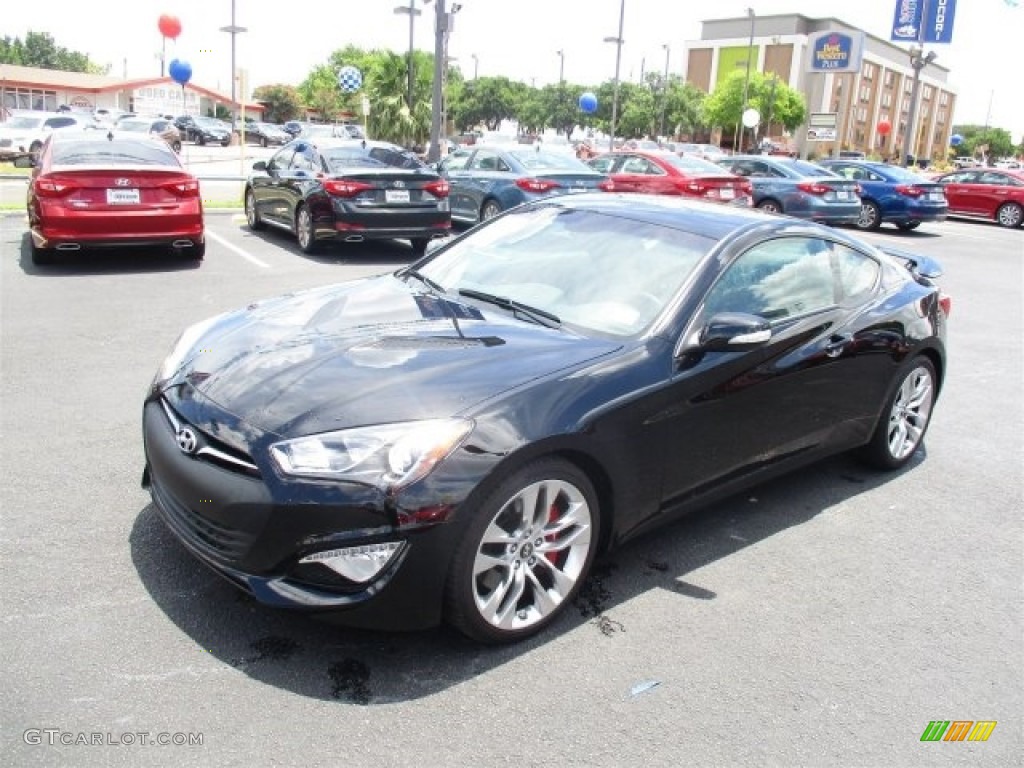 2016 Genesis Coupe 3.8 R-Spec - Caspian Black / Black photo #8