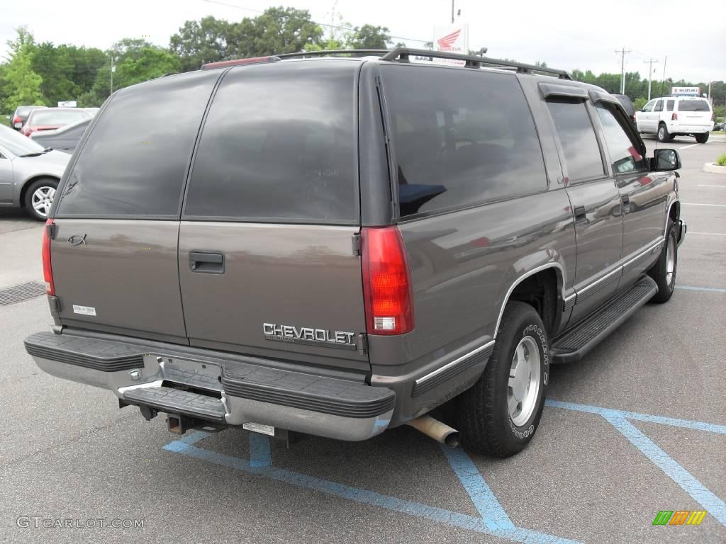1998 Suburban C1500 LT - Medium Beige Mystique Metallic / Gray photo #6