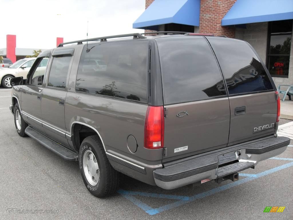 1998 Suburban C1500 LT - Medium Beige Mystique Metallic / Gray photo #8