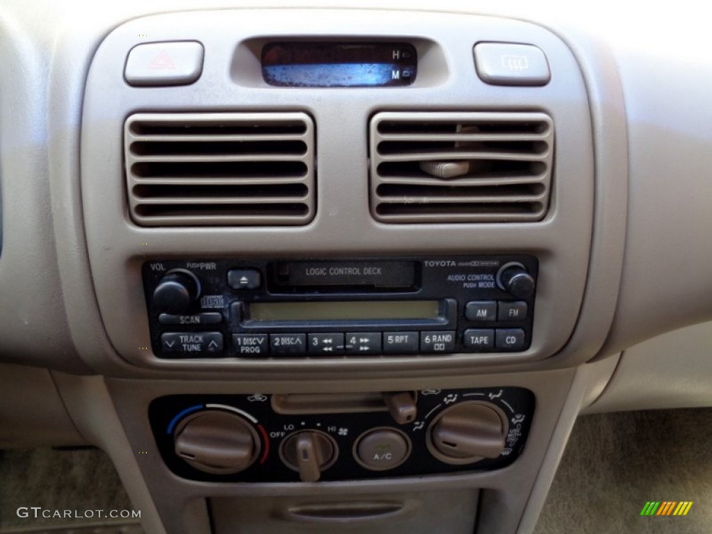 1999 Corolla CE - Satin Black Metallic / Pebble Beige photo #14