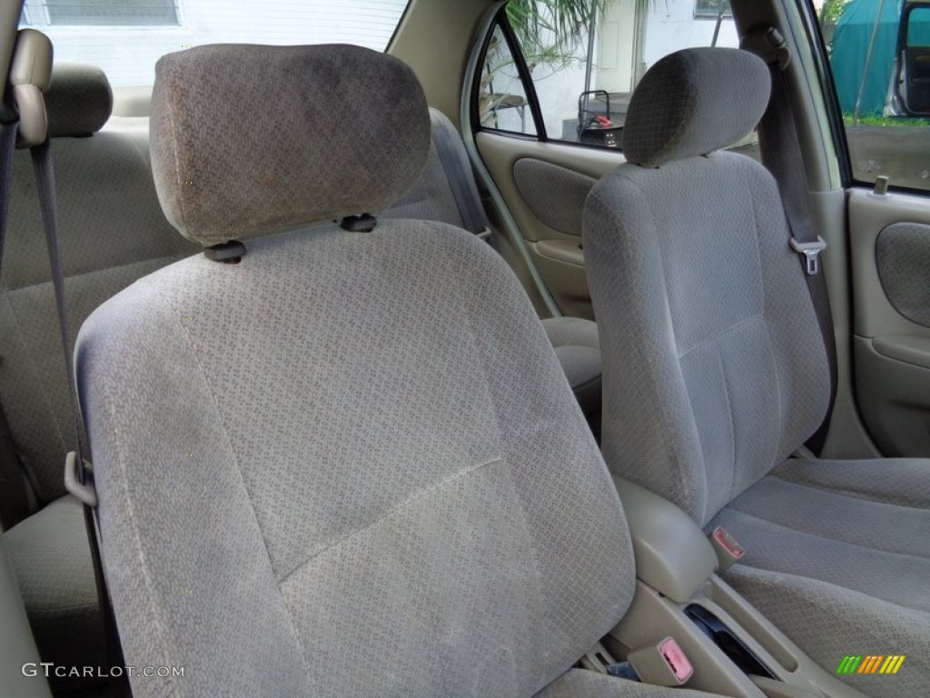 1999 Corolla CE - Satin Black Metallic / Pebble Beige photo #18
