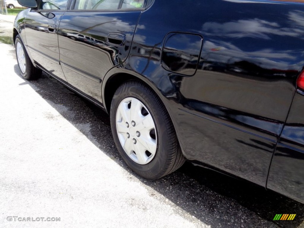 1999 Corolla CE - Satin Black Metallic / Pebble Beige photo #21