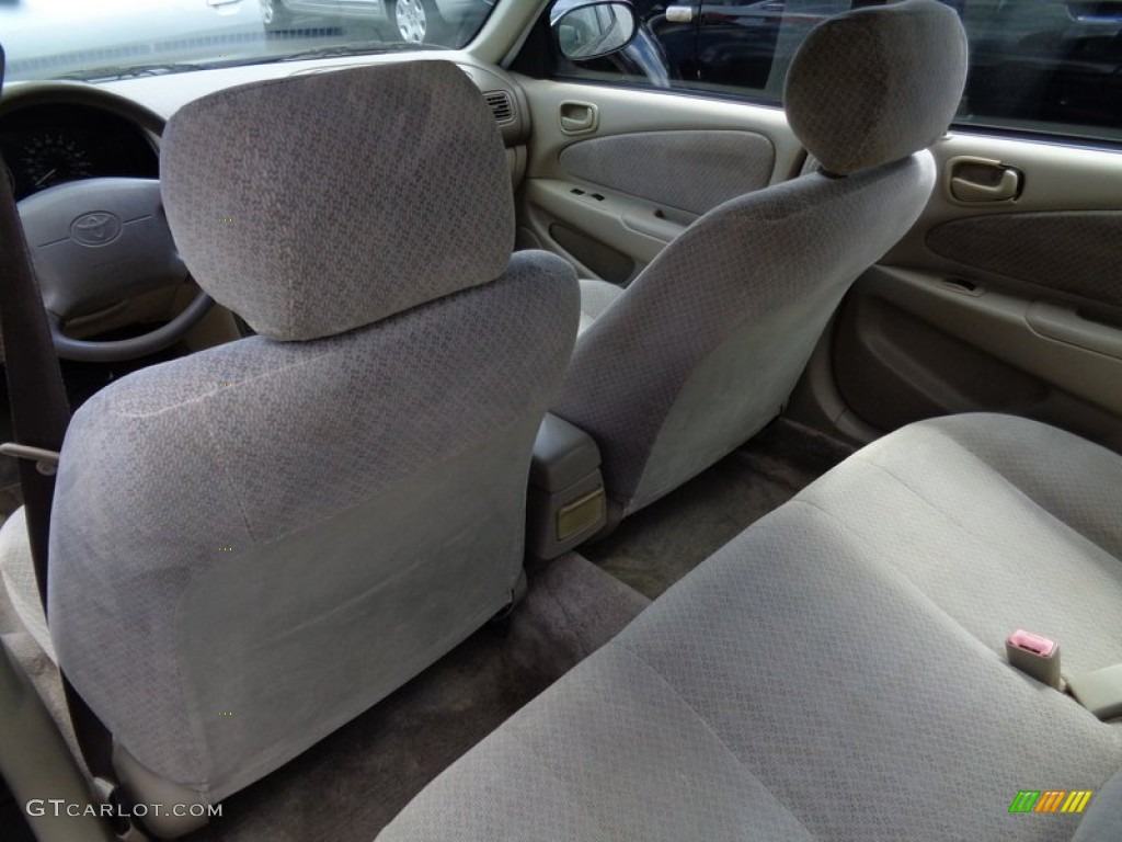 1999 Corolla CE - Satin Black Metallic / Pebble Beige photo #22