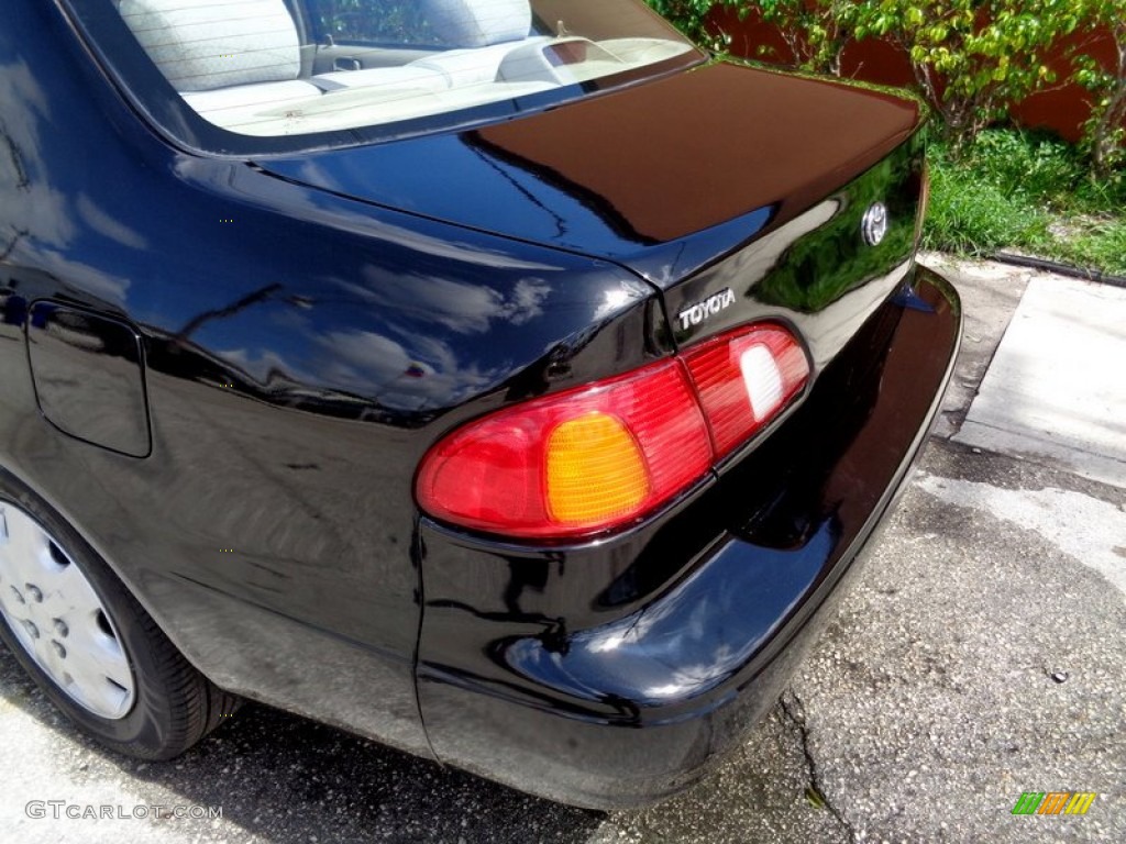 1999 Corolla CE - Satin Black Metallic / Pebble Beige photo #23