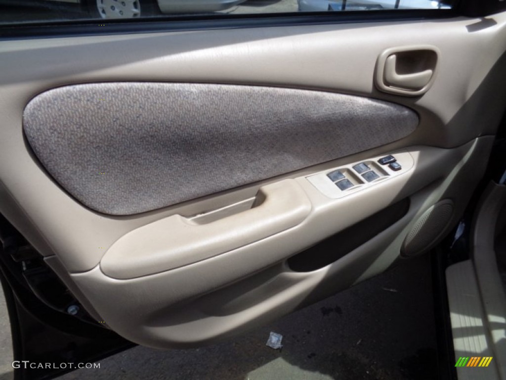 1999 Corolla CE - Satin Black Metallic / Pebble Beige photo #30
