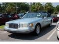 1993 Crystal Blue Frost Pearl Lincoln Town Car Signature  photo #2