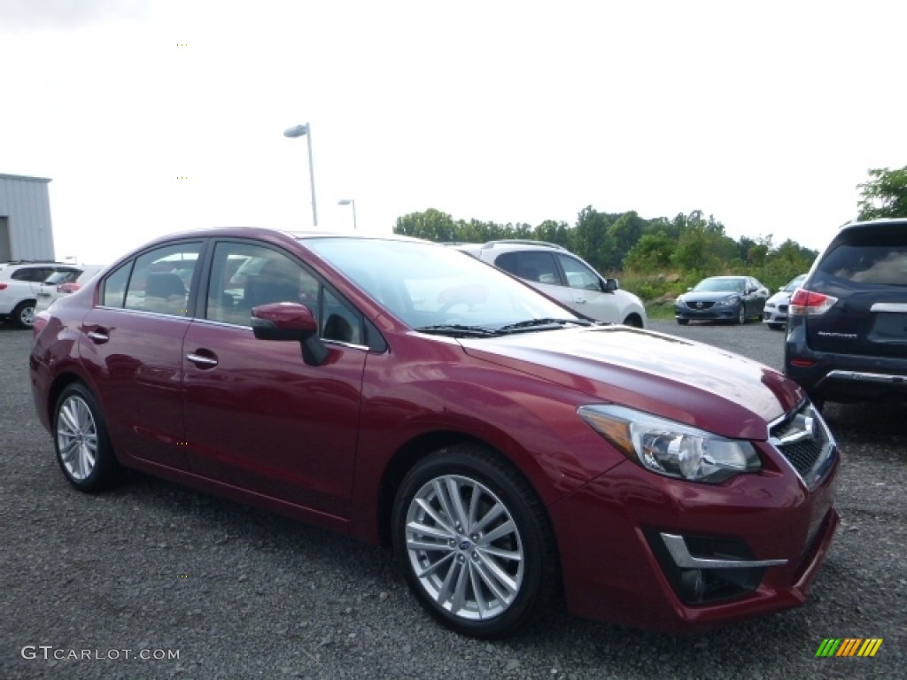 2016 Impreza 2.0i Limited 4-door - Venetian Red Pearl / Black photo #1