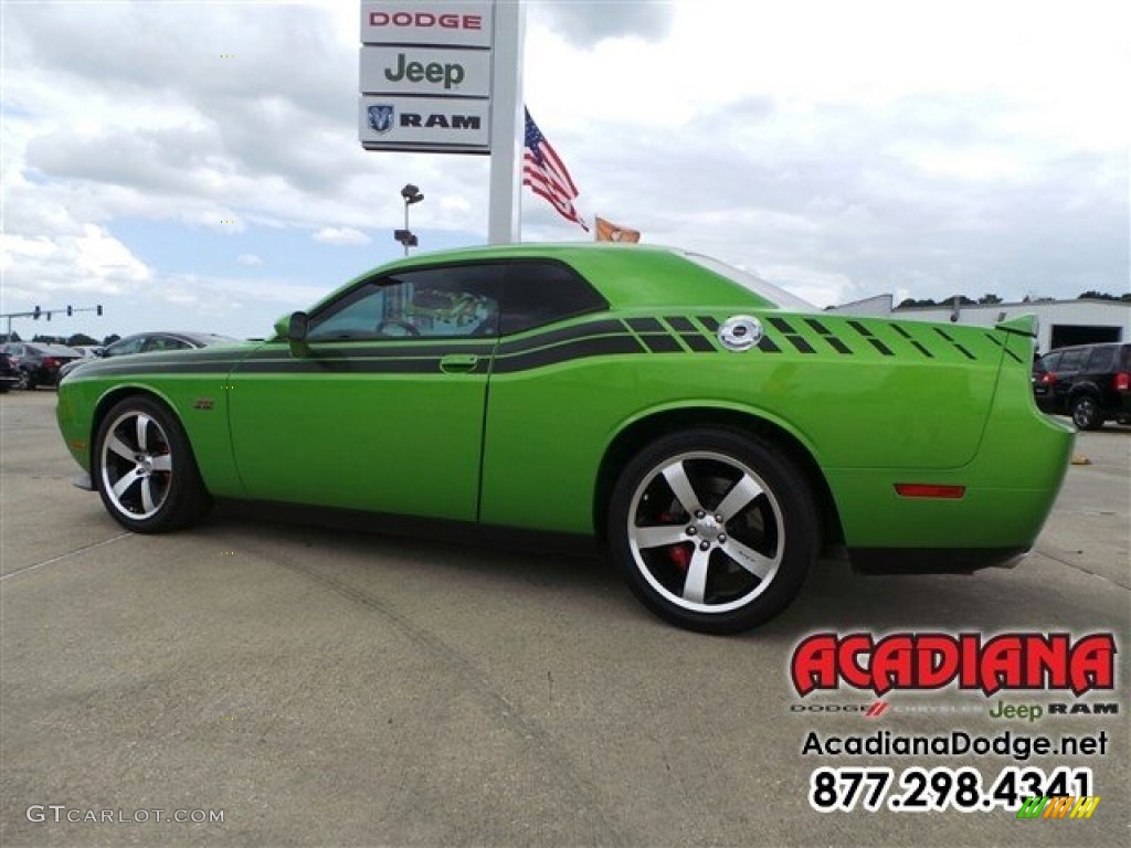 2011 Challenger SRT8 392 - Green with Envy / Dark Slate Gray photo #4