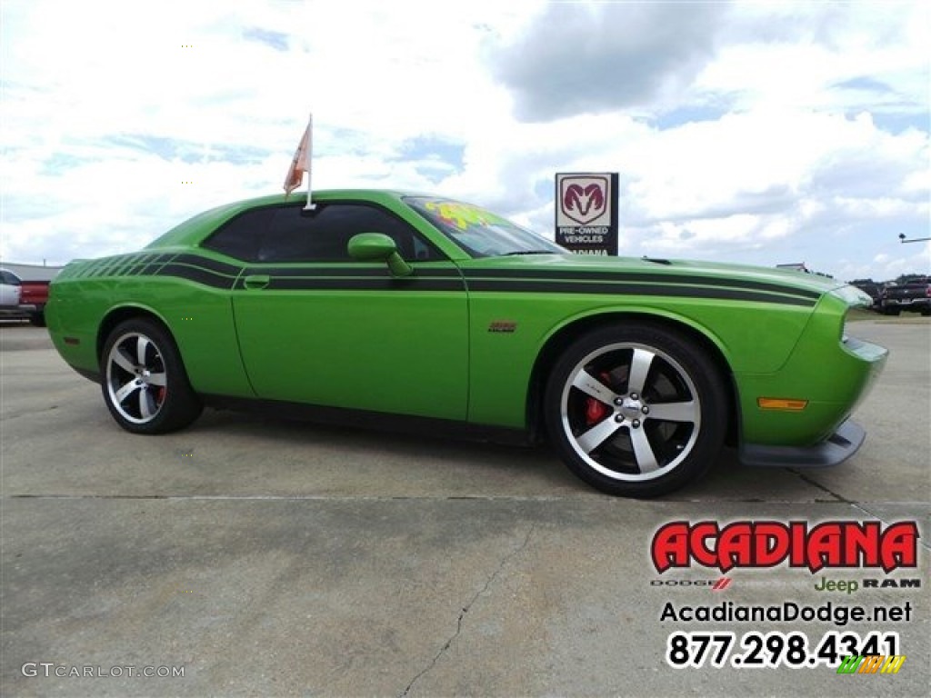 2011 Challenger SRT8 392 - Green with Envy / Dark Slate Gray photo #10