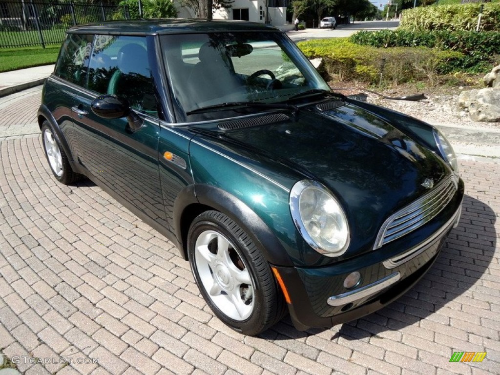 2002 Cooper Hardtop - British Racing Green Metallic / Emerald Green photo #7