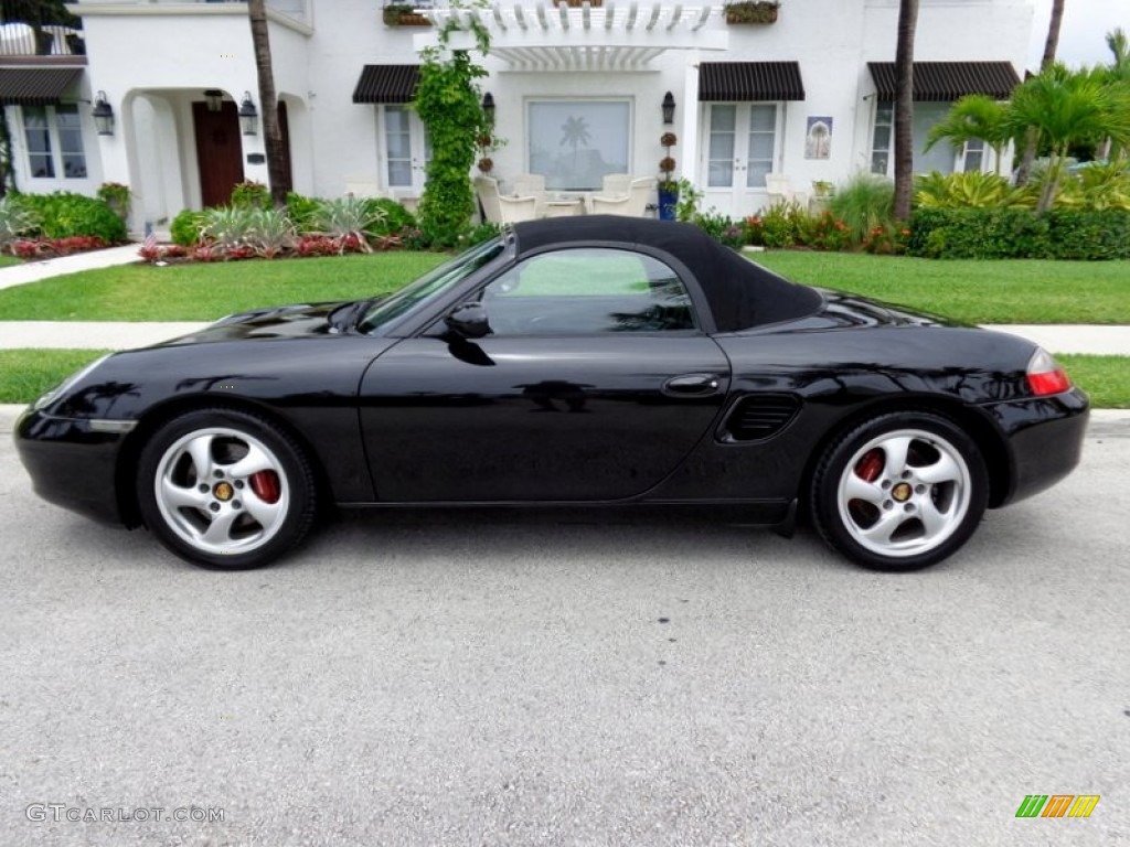 Basalt Black Metallic 2002 Porsche Boxster S Exterior Photo #113992452