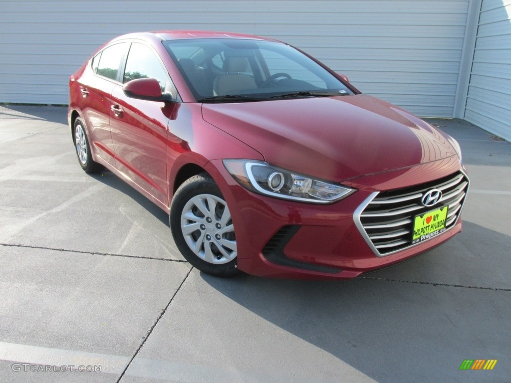 2017 Elantra SE - Red / Gray photo #1