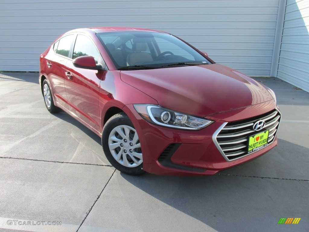 2017 Elantra SE - Red / Gray photo #2