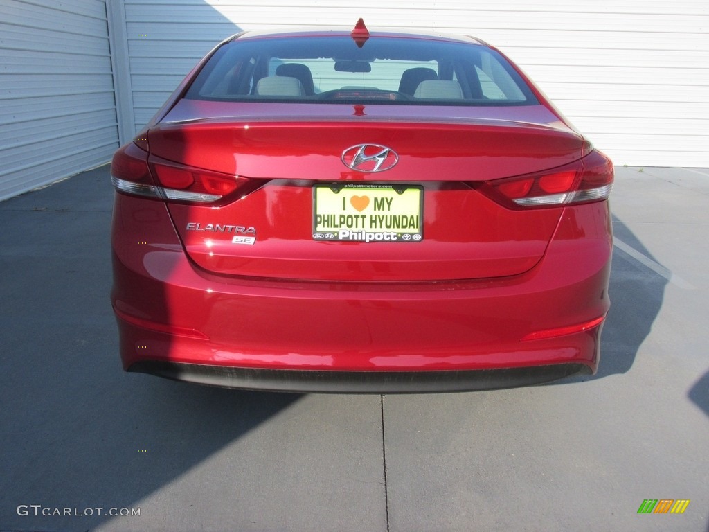 2017 Elantra SE - Red / Gray photo #5