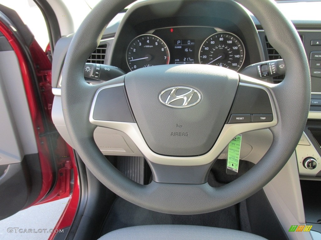 2017 Elantra SE - Red / Gray photo #28