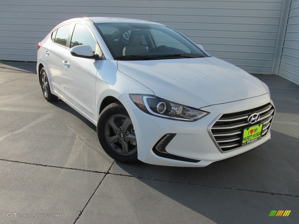 White 2017 Hyundai Elantra Eco Exterior Photo #114000676