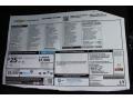  2016 Camaro LT Coupe Window Sticker