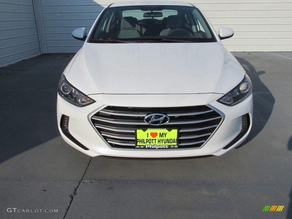 2017 Elantra Eco - White / Gray photo #8