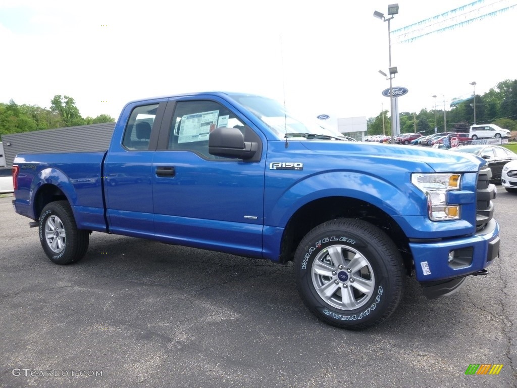 2016 F150 XL SuperCab 4x4 - Blue Flame / Medium Earth Gray photo #1