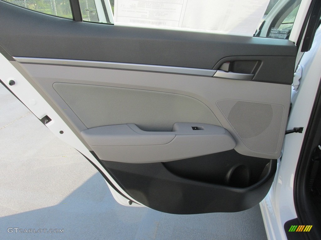 2017 Hyundai Elantra Eco Gray Door Panel Photo #114001160