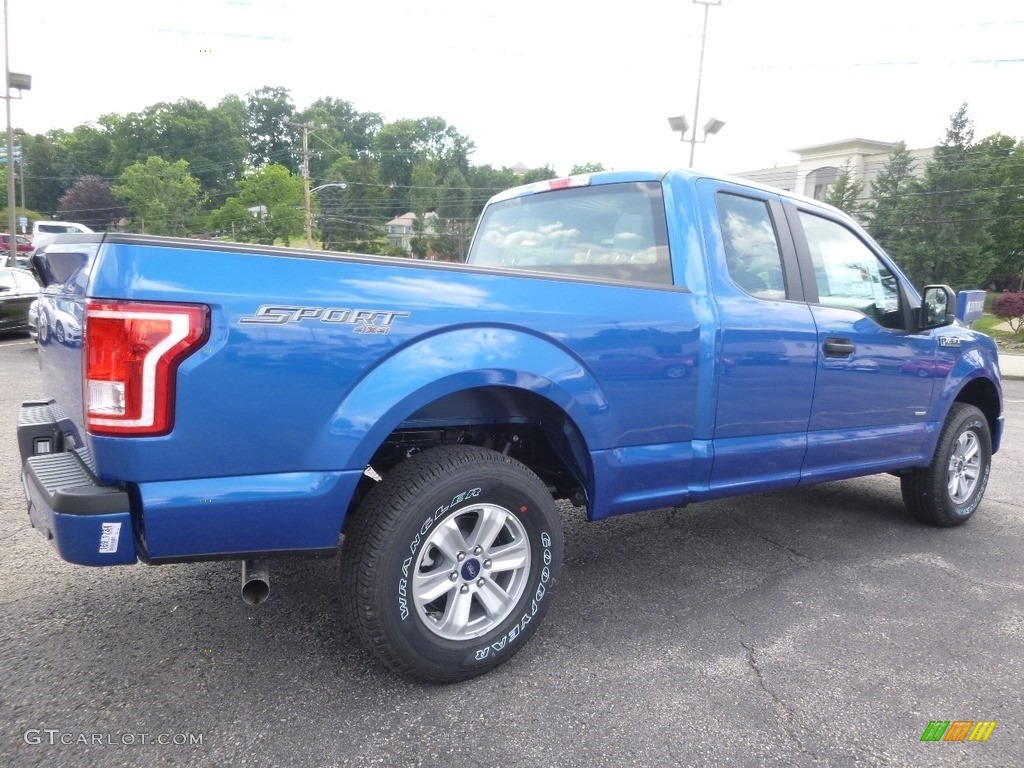 2016 F150 XL SuperCab 4x4 - Blue Flame / Medium Earth Gray photo #2