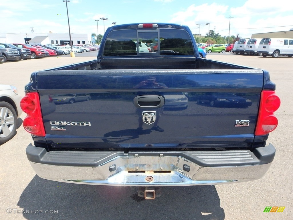 2005 Dakota SLT Quad Cab 4x4 - Atlantic Blue Pearl / Medium Slate Gray photo #3