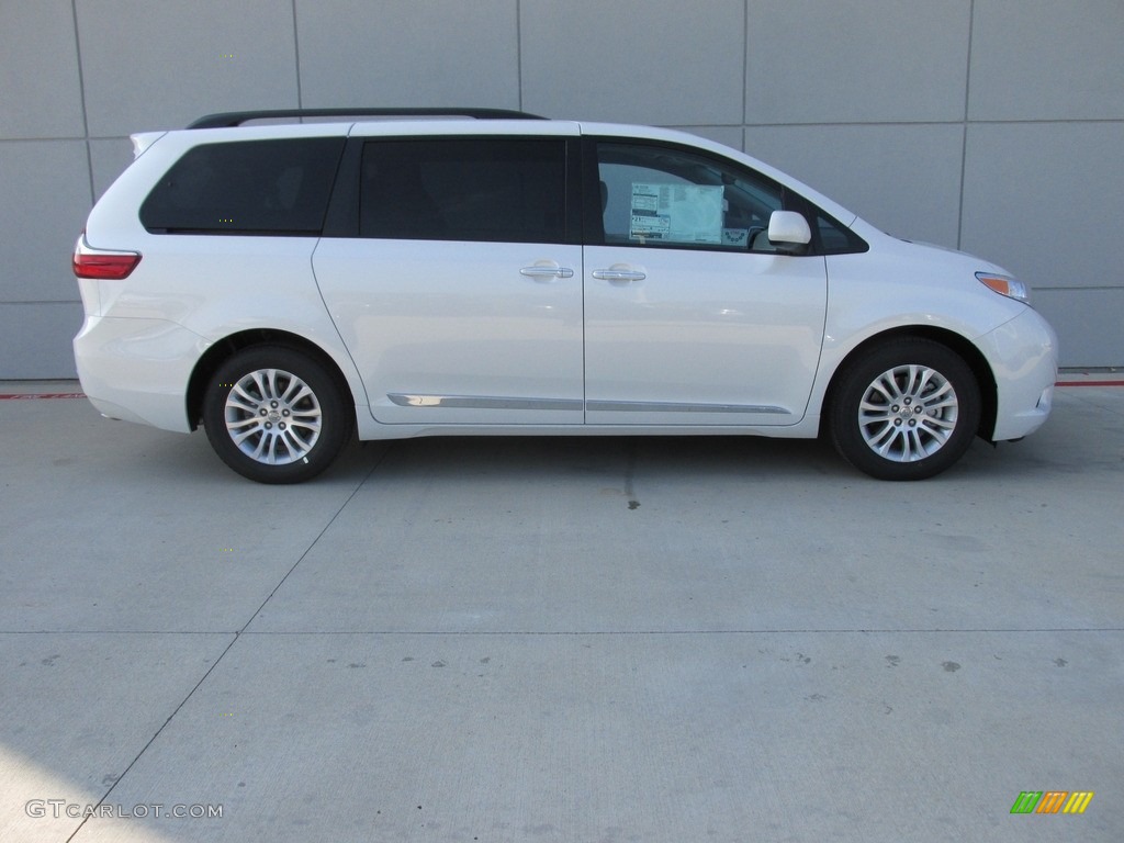 2016 Sienna XLE - Blizzard Pearl / Dark Bisque photo #3