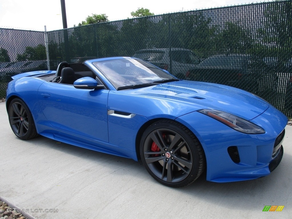 Ultra Blue 2017 Jaguar F-TYPE S British Design Edition Convertible Exterior Photo #114006286