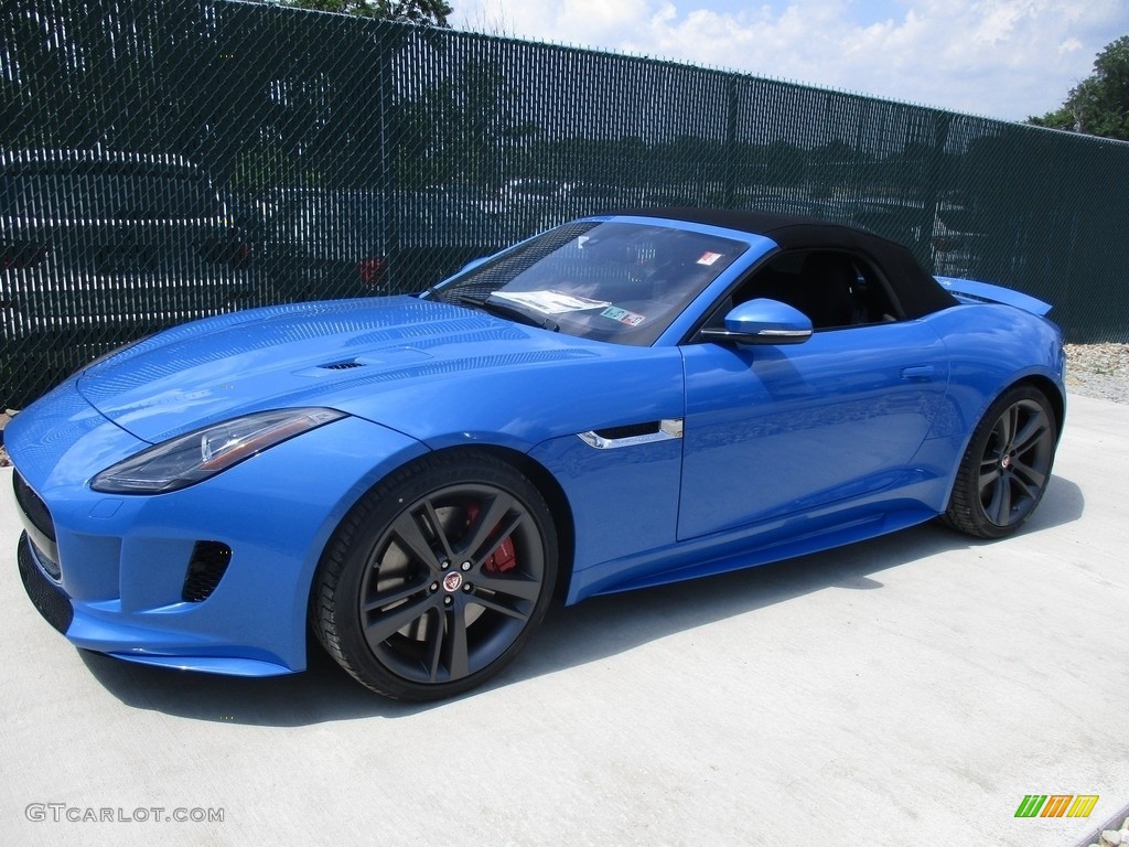 Ultra Blue 2017 Jaguar F-TYPE S British Design Edition Convertible Exterior Photo #114006496