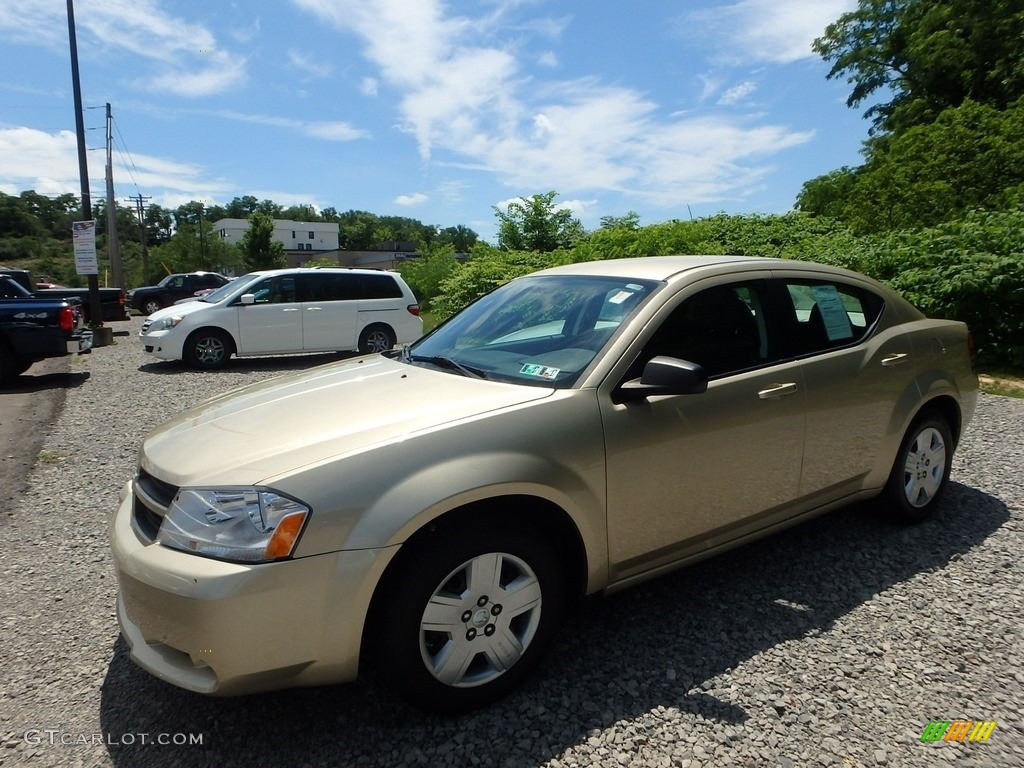 2010 Avenger SXT - White Gold / Dark Slate Gray photo #1